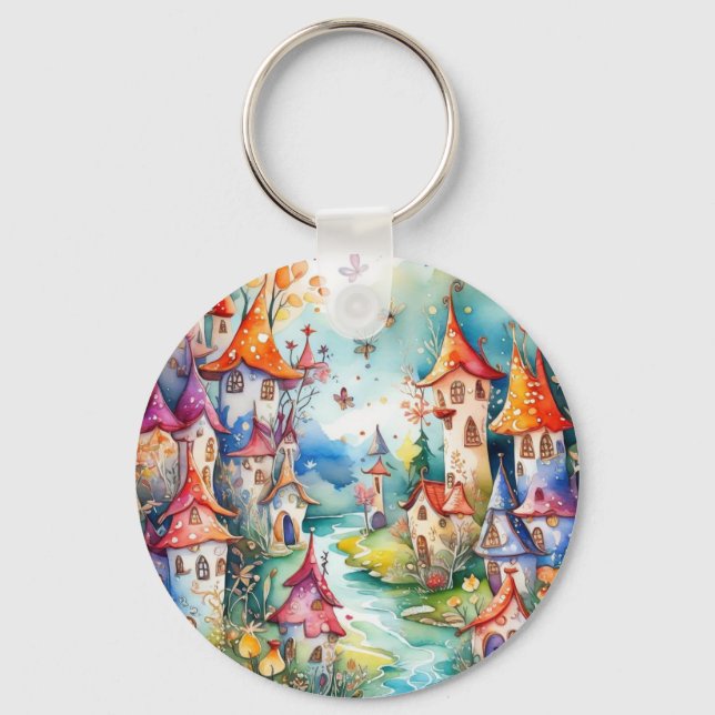 Fairyland magic castle  keychain (Front)