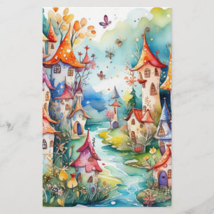 Fairyland magic castle  stationery
