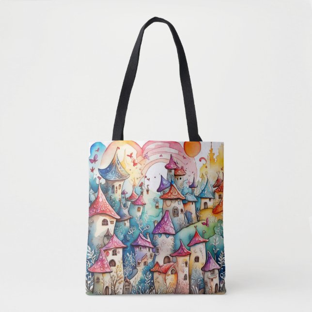 Fairyland magic castle  tote bag (Front)