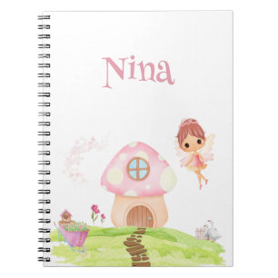 Fairyland & Mushroom Garden Enchanted Personalised Notebook