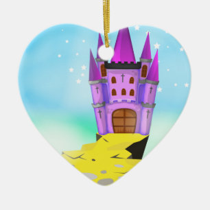 Fairytail Castle cartoon Ceramic Ornament