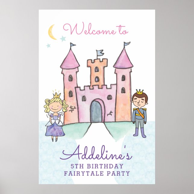 Fairytale Affiche de bienvenue, Princesse (Devant)