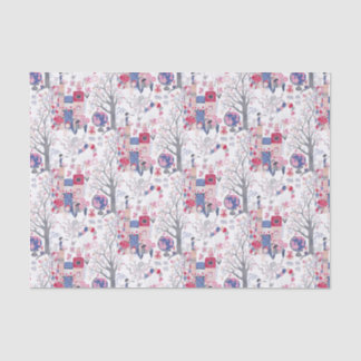 Fairytale Books and Magical Creatures White Tissue Paper