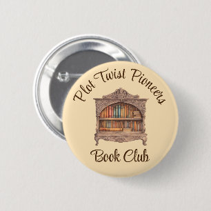 Fairytale Bookshelf 2 Inch Round Button