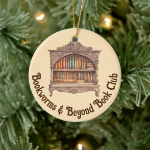 Fairytale Bookshelf Ceramic Ornament