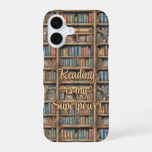 Fairytale Bookshelf Pattern iPhone 16 Case