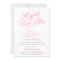 Fairytale Bridal Shower Invitations in Pink & Grey