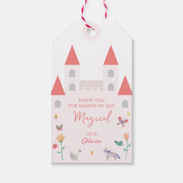 Fairytale Castle Favour Tags (Front)