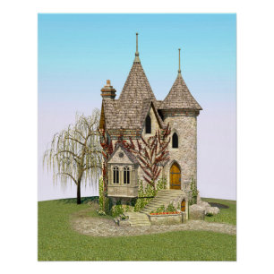 Fairytale Castle Perfect Birthday and Fantasy Gift Poster