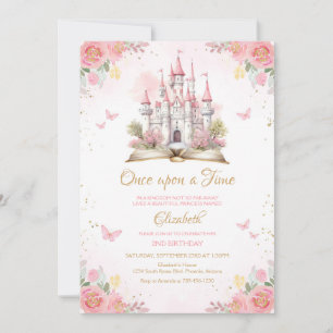 Fairytale Castle Princess Birthday Invitation