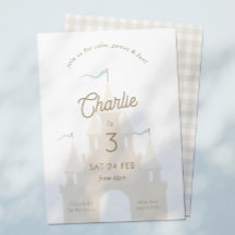 Fairytale Castle Princess Prince Party Invitation