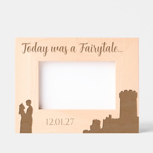 Fairytale Castle Princess Wedding  Etched Frames (Front)