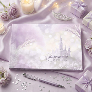 Fairytale Castle Quinceanera Lilac ID1030 Guest Book