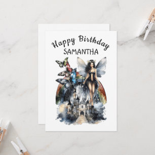 Fairytale collage Birthday Card