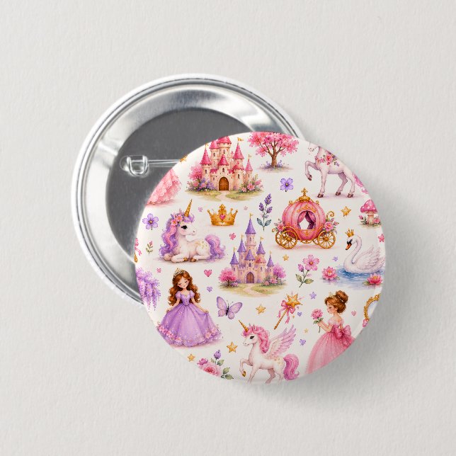 Fairytale Dreams 2 Inch Round Button (Front & Back)