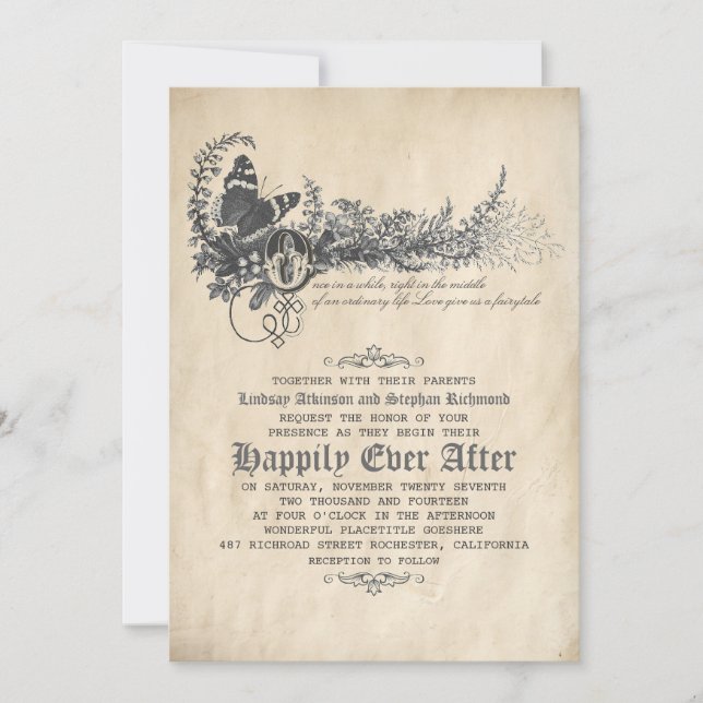 Fairytale Faire-part de mariage (Devant)