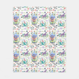 Fairytale Folk Art Throw Blanket
