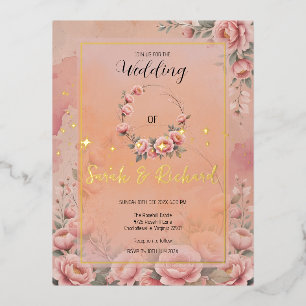 Fairytale Garden Sparkle Wedding Invitation