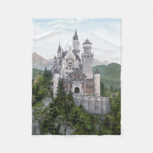 Fairytale German Castle Fleece Blanket