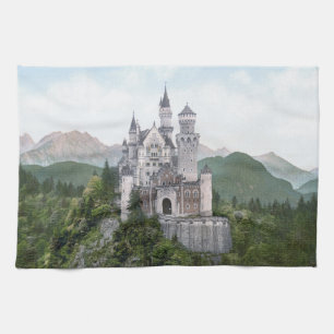 Fairytale German Castle Kitchen Towel
