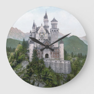 Fairytale German Castle Large Clock