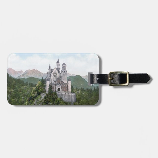 Fairytale German Castle Luggage Tag (Front Horizontal)