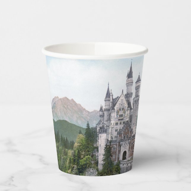 Fairytale German Castle Paper Cups (Left)