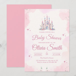 Fairytale Girl Baby Shower, Princess Baby Shower Invitation