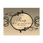 Fairytale Gold RSVP avec choix de menu 