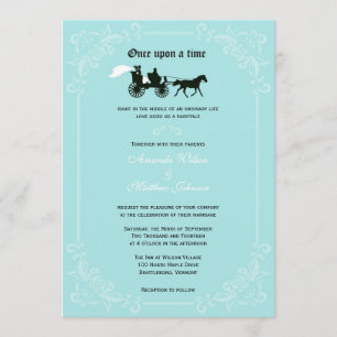Fairytale Horse and Carriage Wedding Invitations