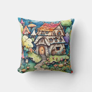 Fairytale in the fairyland throw pillow