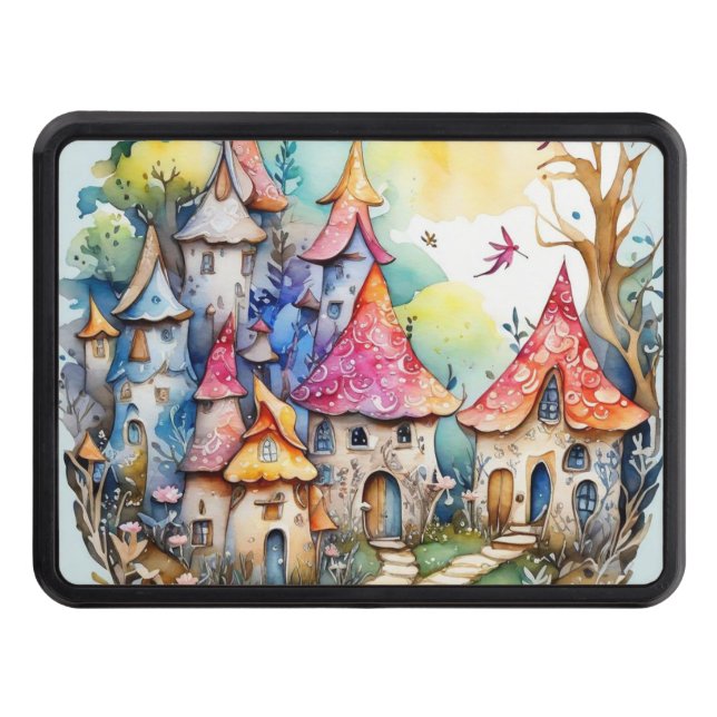 Fairytale in the fairyland Wrapping Paper Trailer Hitch Cover (Front)