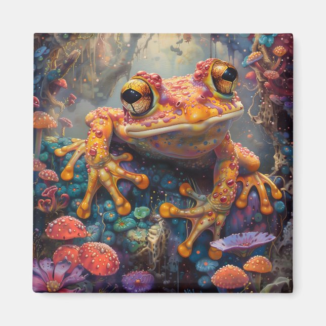 Fairytale magic frog magnet (Front)