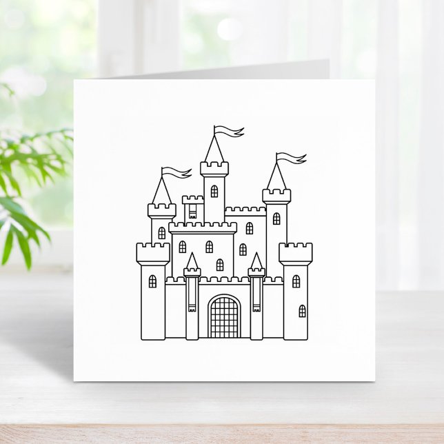 Fairytale Medieval Royal Castle Rubber Stamp (Creator Uploaded)