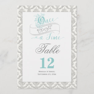 Fairytale Once Upon a Time 2 Sided Table Card