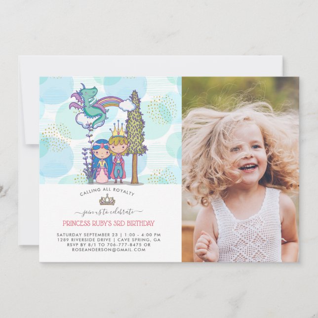 Fairytale Party Invitation | Prince & Princess (Front)
