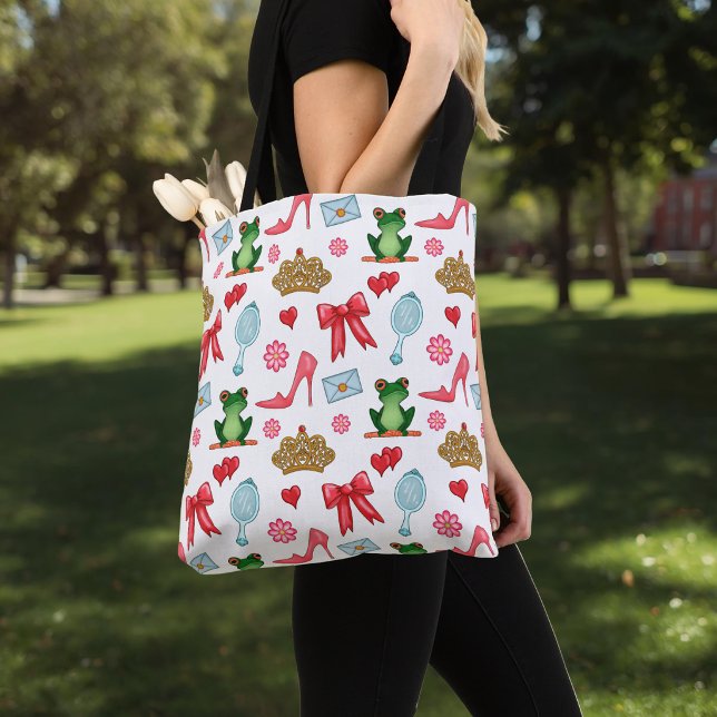 Fairytale Pattern Crossbody Tote Bag (Creator Uploaded)