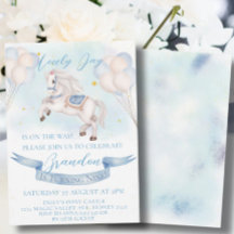 Fairytale Pony Balloons 1st Birthday Boy Party