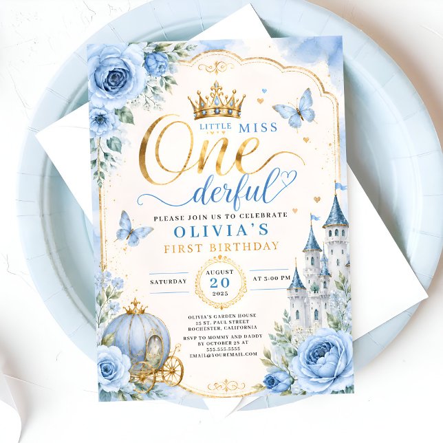Fairytale Princess 1st Birthday Invitation (Creator Uploaded)