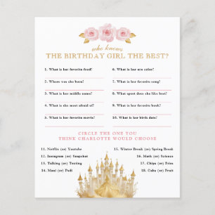 Fairytale Princess Birthday Party Game 