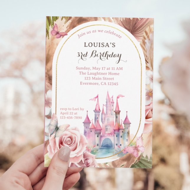 Fairytale Princess Enchanted Forest Birthday Invitation (Creator Uploaded)