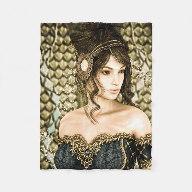 Fairytale Princess Fleece Blanket (Front)