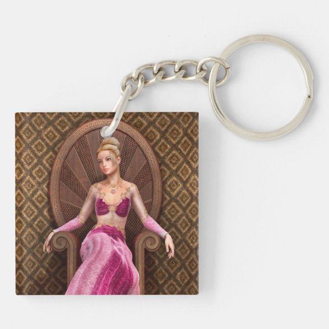 Fairytale Princess Keychain (Back)