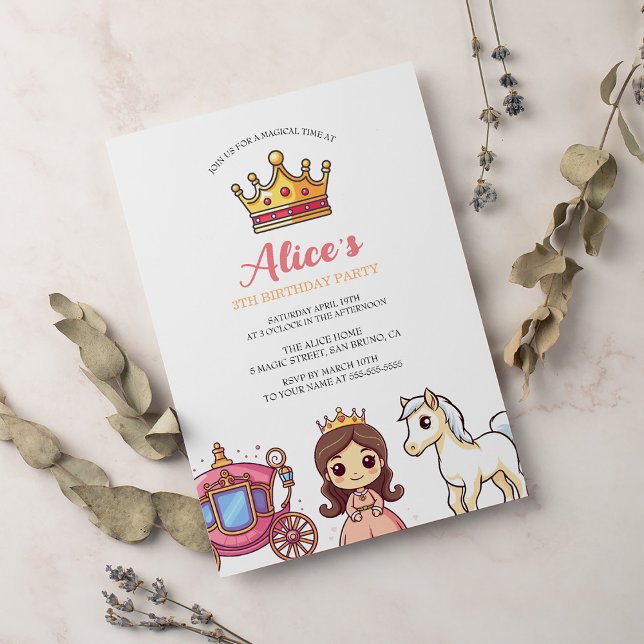 Fairytale Princess Party Invitation (Creator Uploaded)