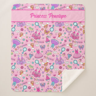 Fairytale Princess  Sherpa Blanket