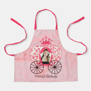 Fairytale Royal Princess Carriage Girl Birthday  Apron