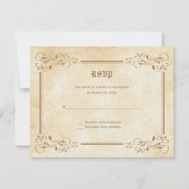 Fairytale RSVP Response Cards (Front)