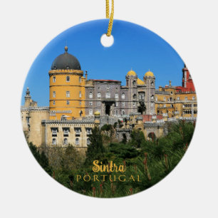 Fairytale Sintra Palace photo, in Portugal Ceramic Ornament