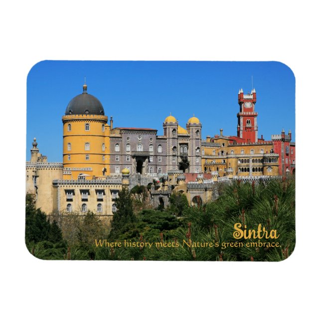 Fairytale Sintra Palace photo, in Portugal Magnet (Horizontal)