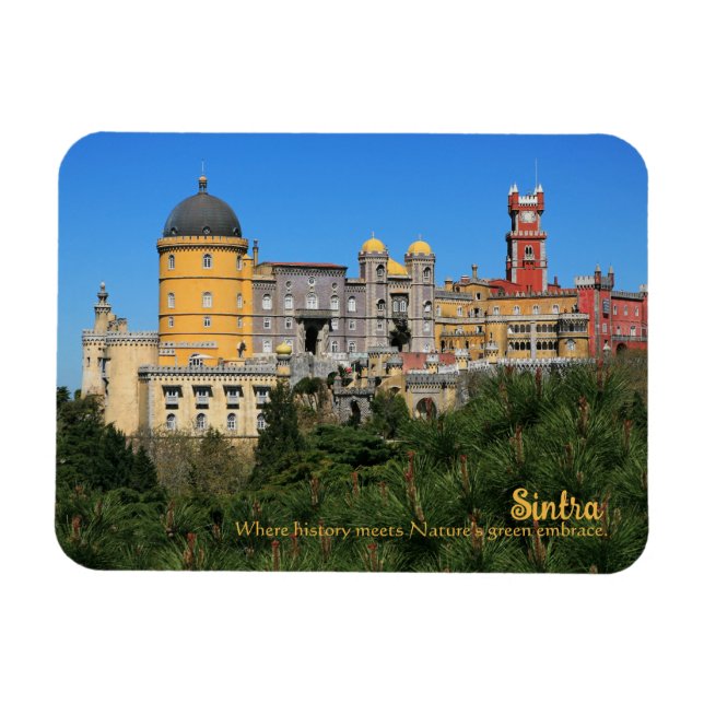 Fairytale Sintra Palace photo, in Portugal Magnet (Horizontal)
